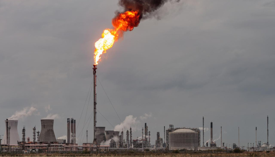 Oil refinery in Grangemouth, Scotland