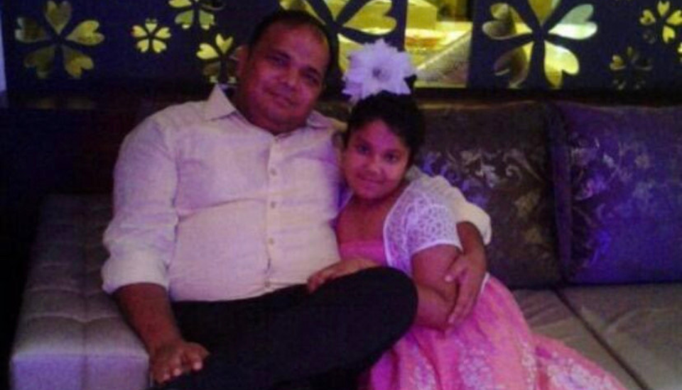 Ansouhka Sinha and her father