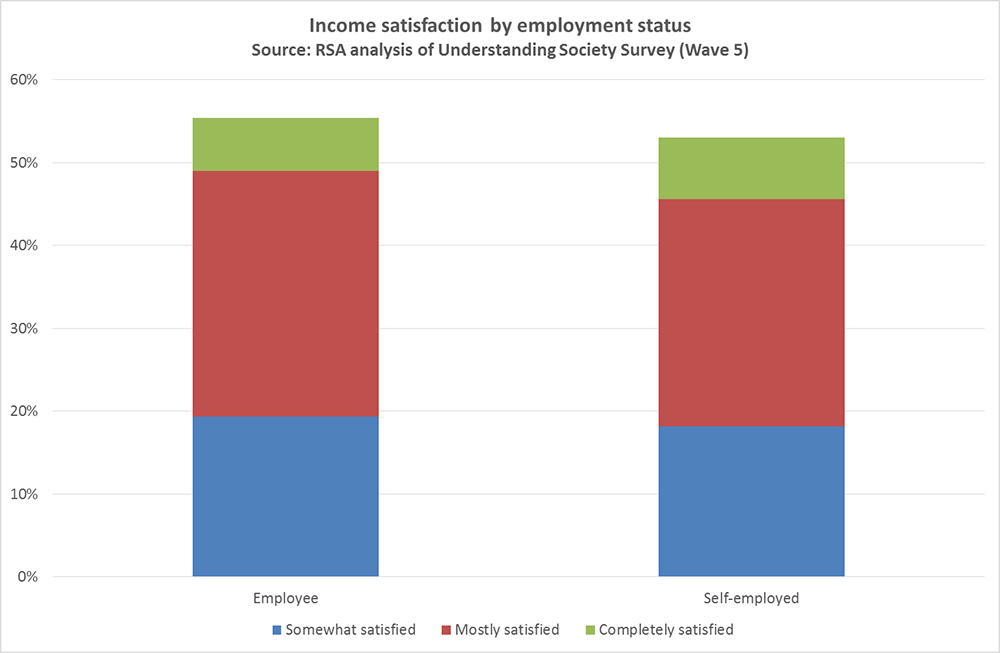 income satisfaction self employment
