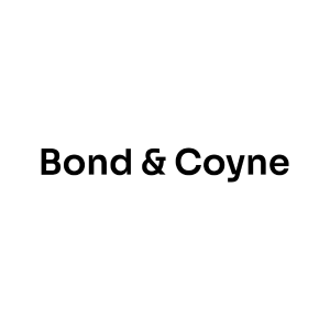 The image displays the text "Bond & Coyne" in bold black letters on a plain white background.